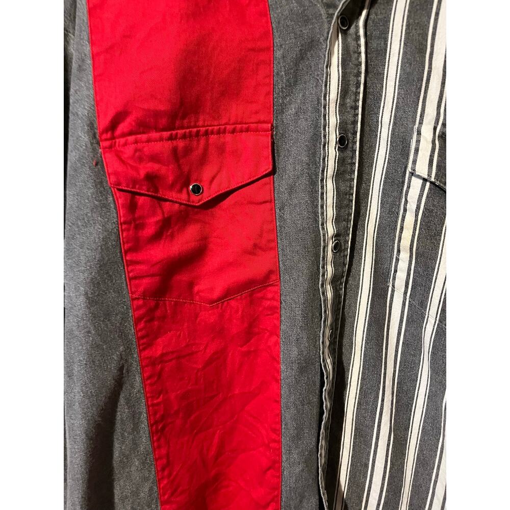 Roper men’s western shirt, snap front size large neck size 16 1/2 - Picture 4 of 5